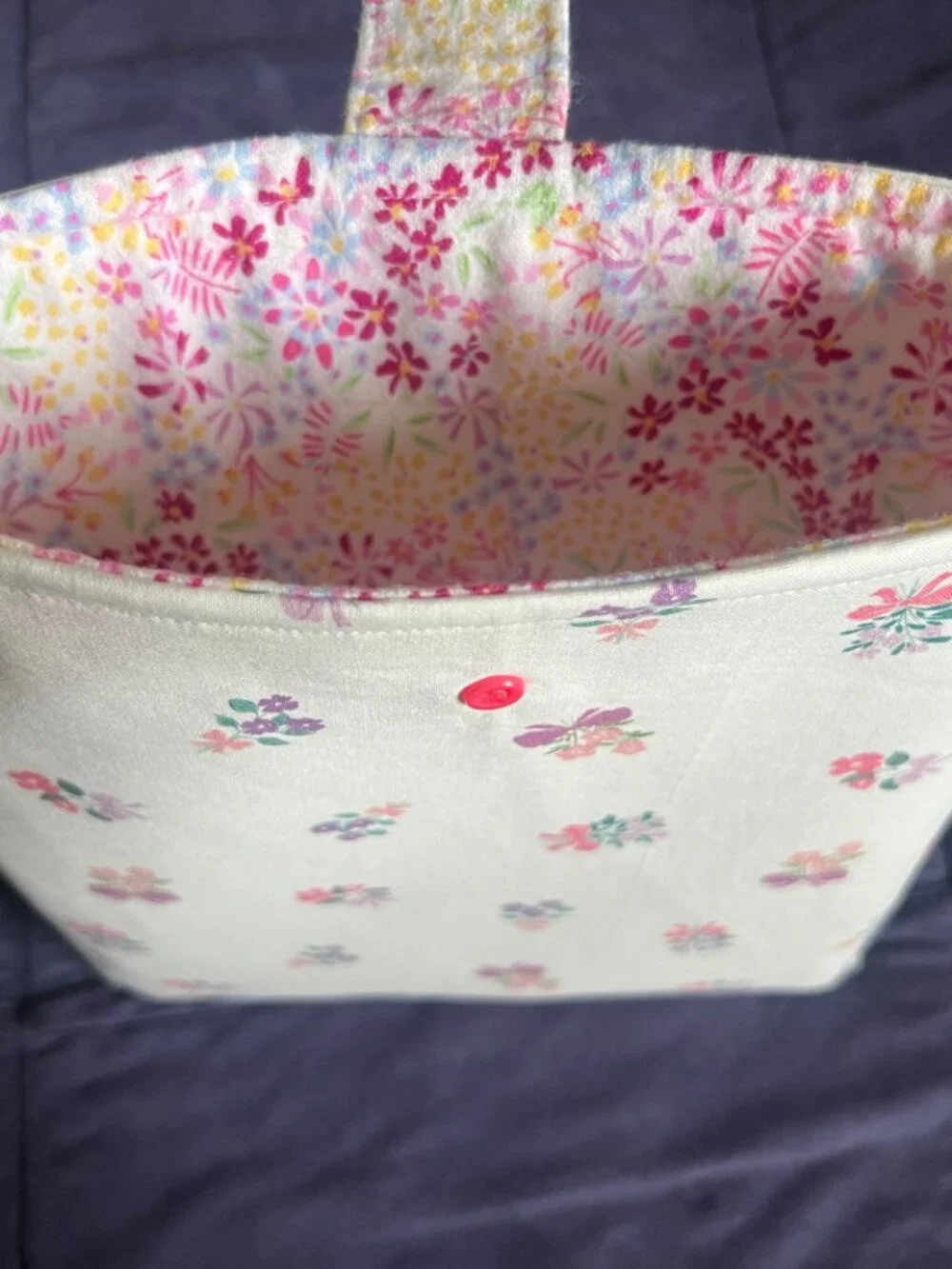 NWOT Large Book Sleeve & eBook Cover: Handmade Padded iPad Snap Pouch